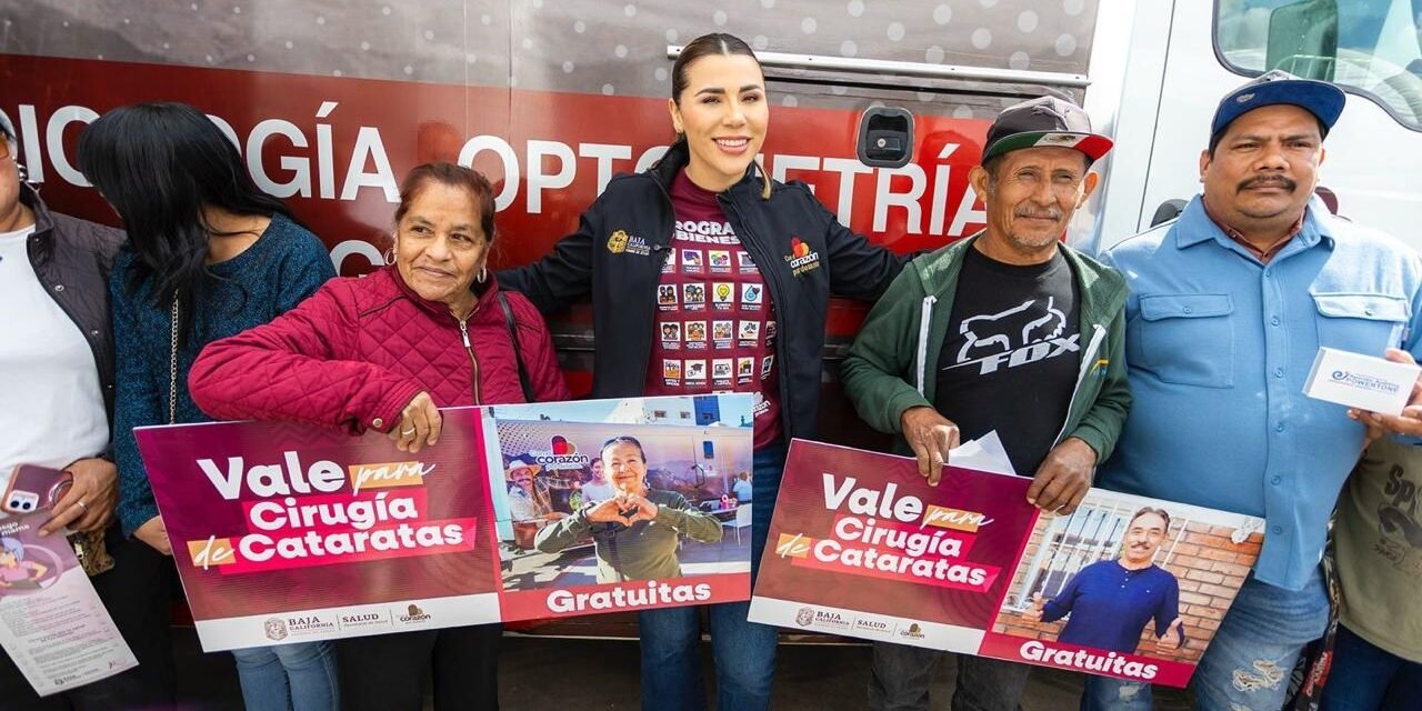 INTENSIFICAN DETECCIÓN DE CATARATAS PARA ADULTOS MAYORES EN CARAVANAS DE SALUD MÓVILES: GOBERNADORA MARINA DEL PILAR