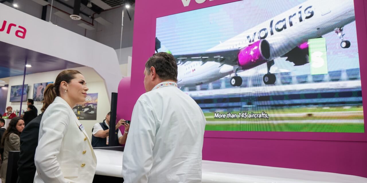 DESPEGA BAJA CALIFORNIA CON NUEVA RUTA VOLARIS Y MAYOR CAPACIDAD DE TRANSPORTE AÉREO: GOBERNADORA MARINA DEL PILAR EN TIANGUIS TURÍSTICO