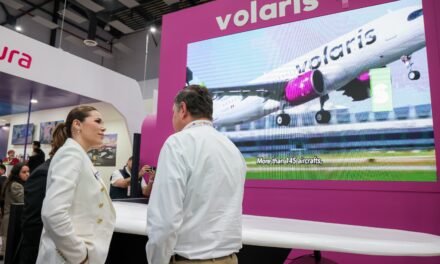 DESPEGA BAJA CALIFORNIA CON NUEVA RUTA VOLARIS Y MAYOR CAPACIDAD DE TRANSPORTE AÉREO: GOBERNADORA MARINA DEL PILAR EN TIANGUIS TURÍSTICO