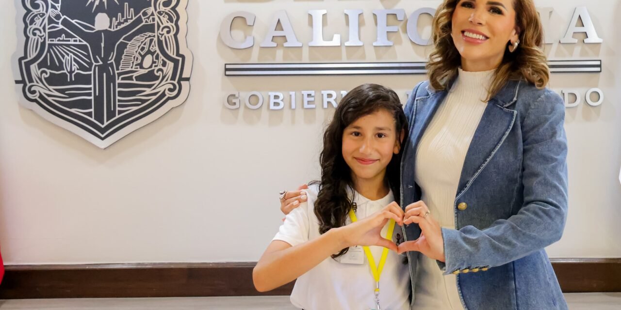 ¡GOBERNADORA POR UN DÍA! LA NIÑA PAULETTE RUEDA FLORES ASUME EL MANDO EN BAJA CALIFORNIA