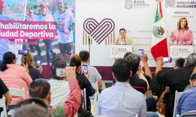 REHABILITACIÓN DE LA CIUDAD DEPORTIVA DE MEXICALI FORTALECERÁ EL DESARROLLO DE TALENTOS EN BC: GOBERNADORA MARINA DEL PILAR