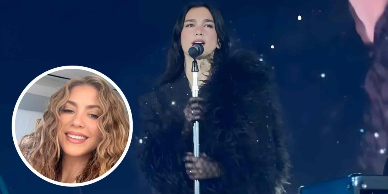 DUA LIPA CANTA “ANTOLOGÍA” EN BOGOTÁ Y SHAKIRA REACCIONA: INTERNET NO ESTABA PREPARADO PARA ESTE MOMENTO