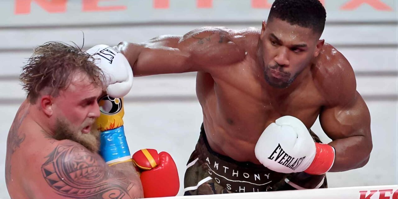 JAKE PAUL CAE POR NOCAUT TÉCNICO ANTE ANTHONY JOSHUA EN MIAMI