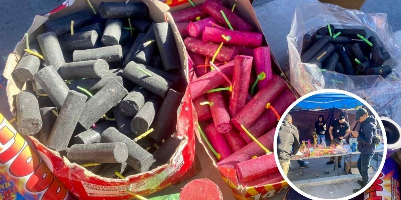 GOBIERNO MUNICIPAL DECOMISA MÁS DE 46 KILOS DE PIROTECNIA EN OPERATIVOS DECEMBRINOS