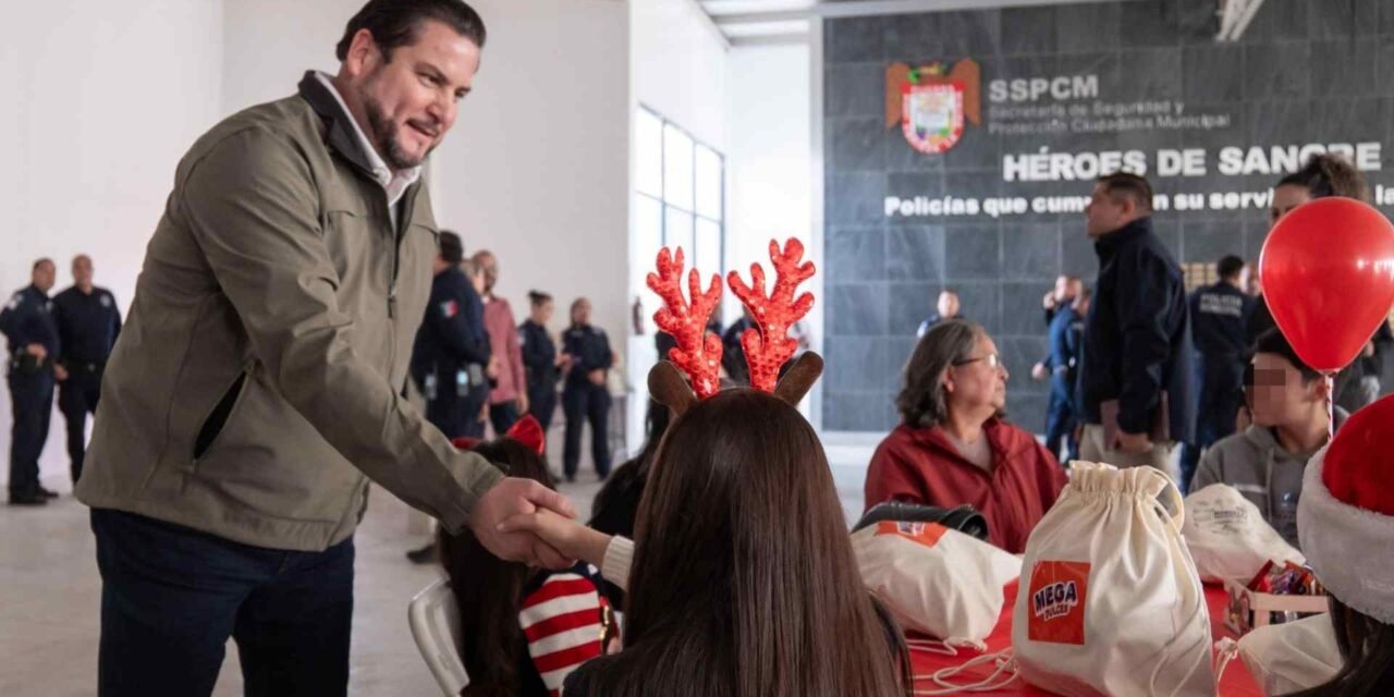 CELEBRA ISMAEL BURGUEÑO POSADA NAVIDEÑA CON HIJAS E HIJOS DE POLICÍAS CAÍDOS EN CUMPLIMIENTO DE SU DEBER