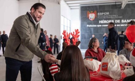 CELEBRA ISMAEL BURGUEÑO POSADA NAVIDEÑA CON HIJAS E HIJOS DE POLICÍAS CAÍDOS EN CUMPLIMIENTO DE SU DEBER