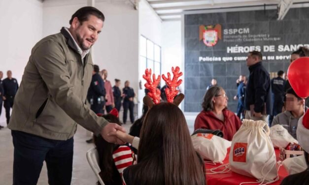 CELEBRA ISMAEL BURGUEÑO POSADA NAVIDEÑA CON HIJAS E HIJOS DE POLICÍAS CAÍDOS EN CUMPLIMIENTO DE SU DEBER