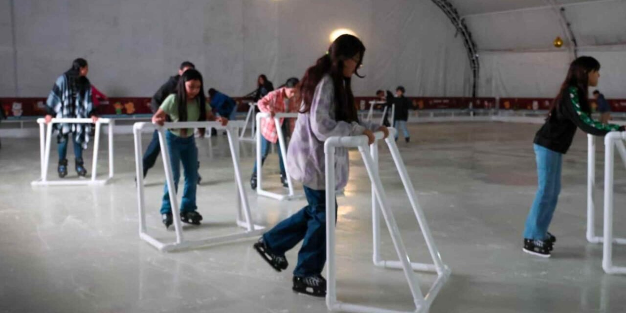 INVITAN A DISFRUTAR PISTA DE HIELO GRATUITA EN PARQUE MORELOS DURANTE TEMPORADA DECEMBRINA